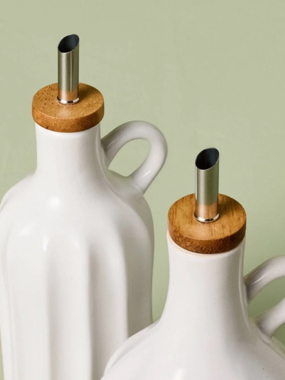 Stoneware Oil & Vinegar Set Hearth & Hand™ with Magnolia 15.5 fl oz & 12.5 fl oz